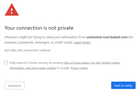 This site cannot be reached due to an error in Google Chrome